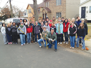 Student Volunteers for MLK Day of Service