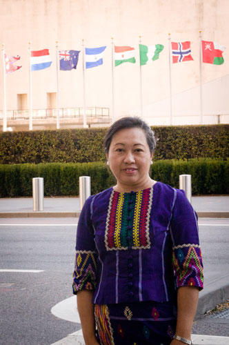 Ja Nan Lahtaw ’93/G’95 believes that the participation of women and minorities in national dialogue is essential for peace.
