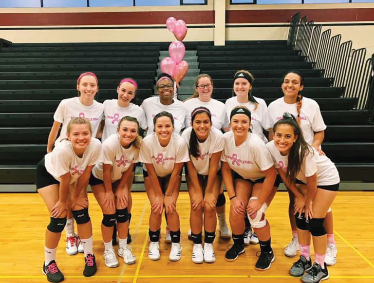 Women’s Volleyball Raises Money for Cancer Treatment with Dig Pink 2019